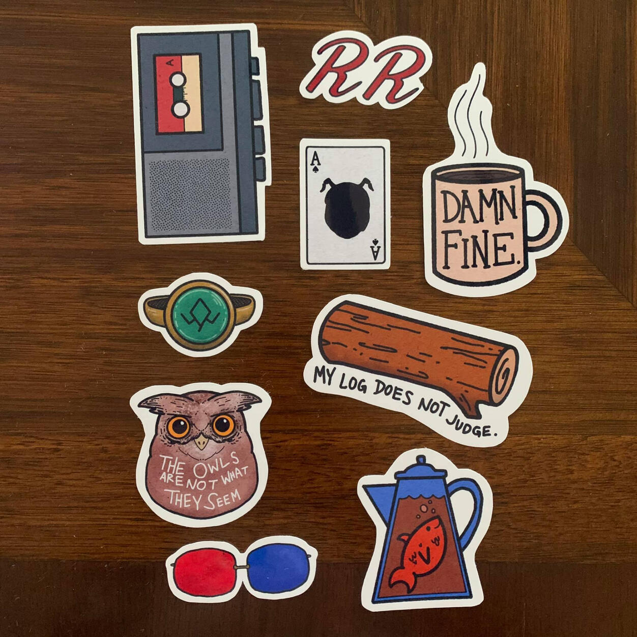 Twin Peaks Stickers