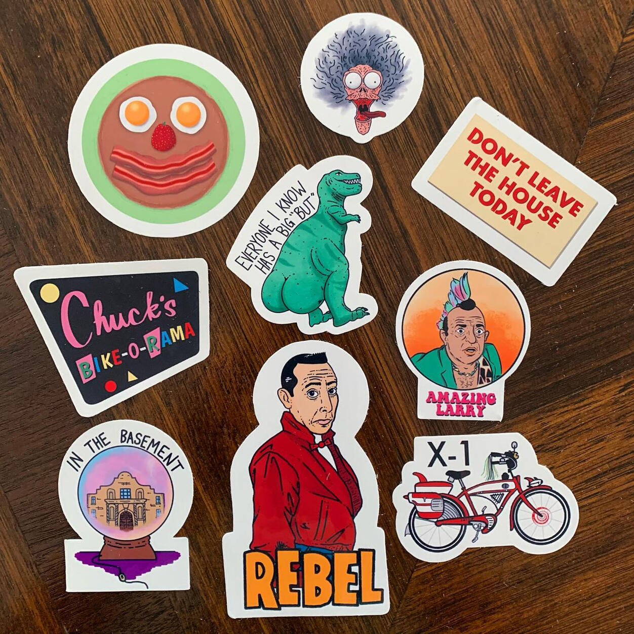Pee-Wee's Big Adventure Stickers