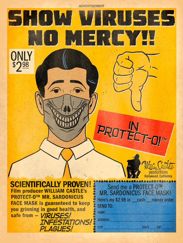Mr. Sardonicus Protect-O Face Mask